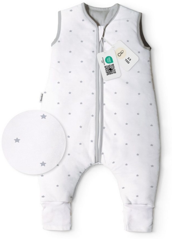 Ehrenkind Babyschlafsack Sommer Schlafsack mit Füßen, Bio-Baumwolle, 1 TOG (Standard by OEKO-TEX, 100% Bio-Baumwolle, Sommerschlafsack mit Beinen, 1.0 TOG), Schlafsack Baby, Baby Schlafsack Bild 1