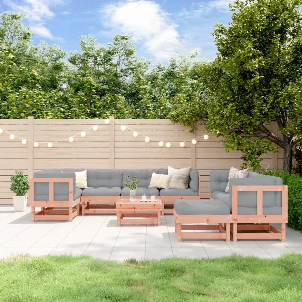 vidaXL 10-tlg. Garten-Lounge-Set Massivholz Douglasie Bild 1