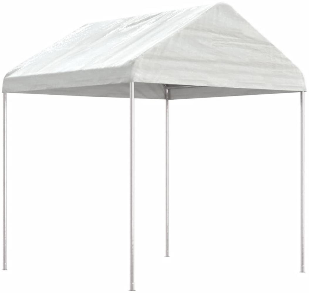 vidaXL Pavillon mit Dach Weiß 11,15x2,28x2,69 m Polyethylen 3155505 Bild 1