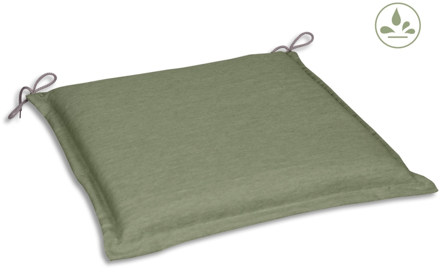 GO-DE 'Dora' Sitzkissen, Polyester salbeigrün, 47 x 45 x 5 cm Bild 1