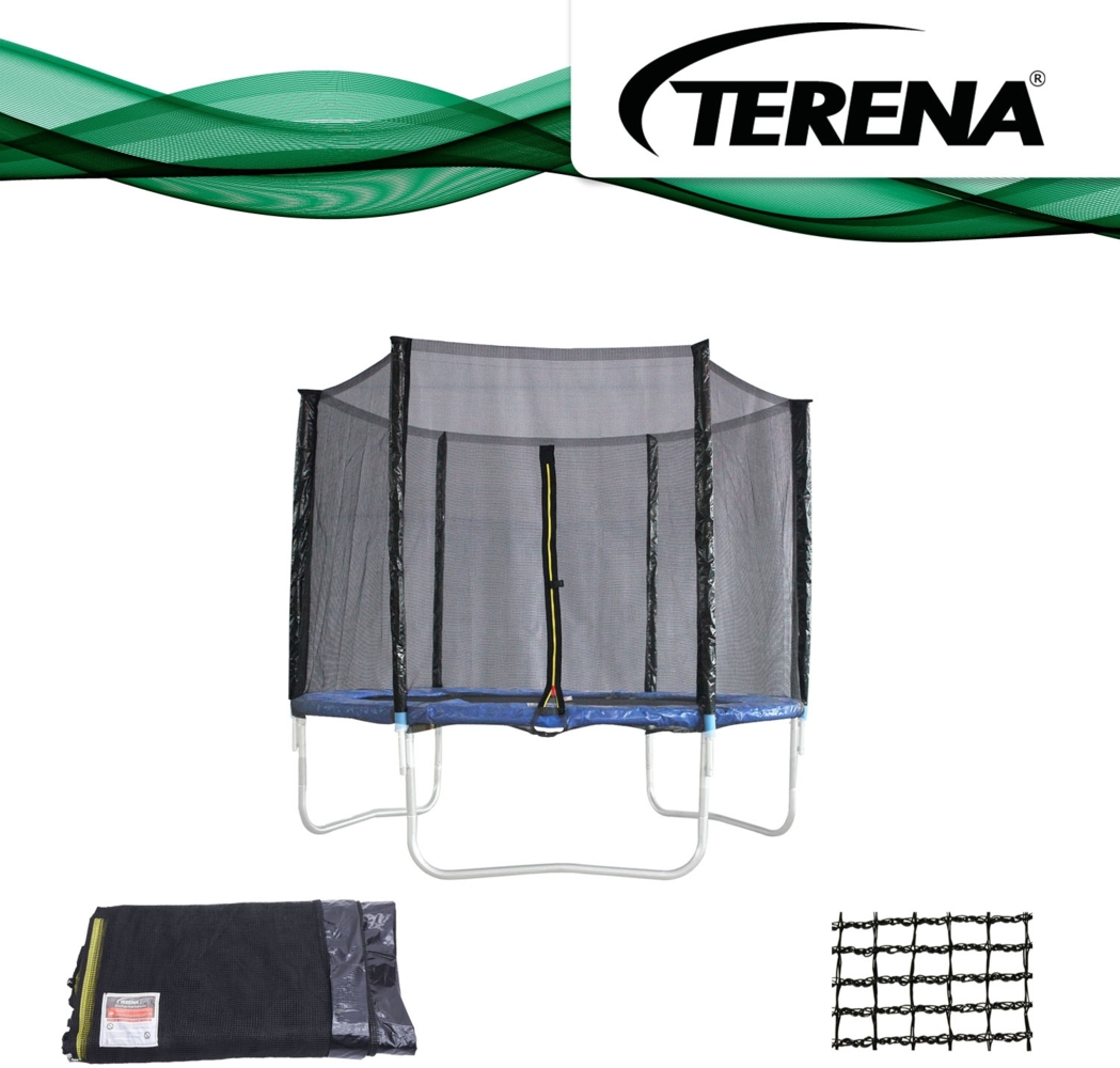 Terena® Ersatznetz Sicherheitsnetz für Trampolin 305 cm 6 Stangen Bild 1