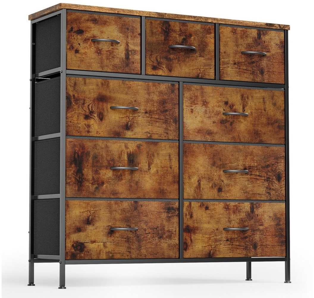 Bealife Kommode,mit 9 Schubladen,Sideboard,Mehrzweckschrank,Schubladenschrank, 30 x 100 x 100 cm (T x B x H) Bild 1