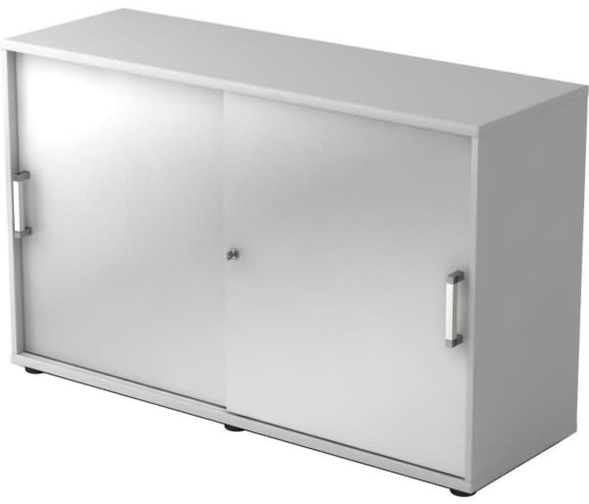 Schiebetürschrank 2OH 120cm CE Grau / Silber Bild 1