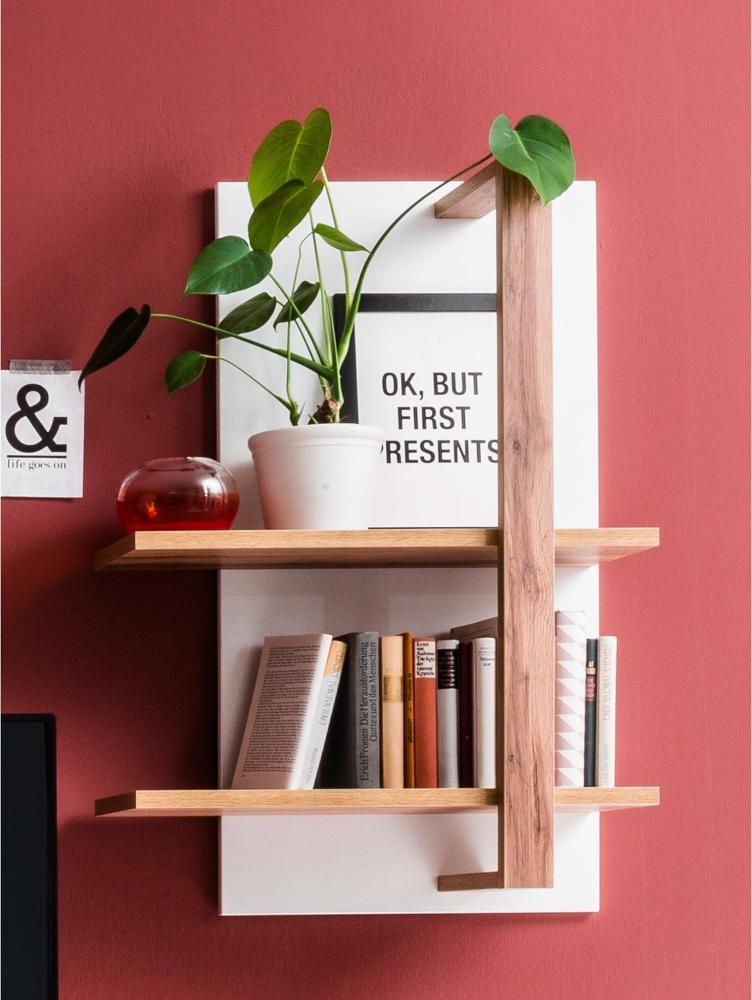 Wandregal >Chalki< in Weiß - 67x96x25cm (BxHxT) Bild 1