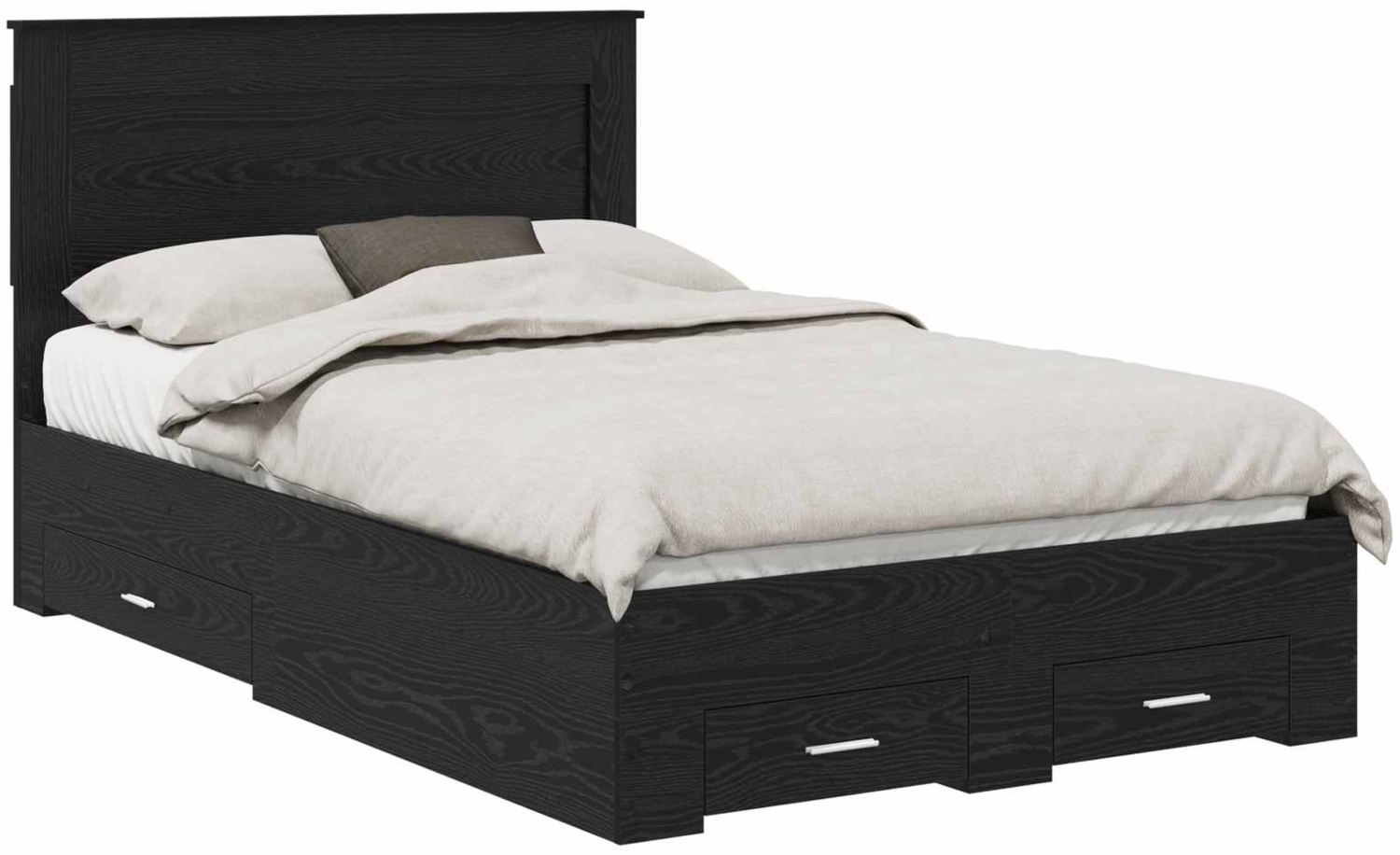 vidaXL Bettgestell mit Schubladen mit Kopfteil Holzwerkstoff 3410327 Bild 1