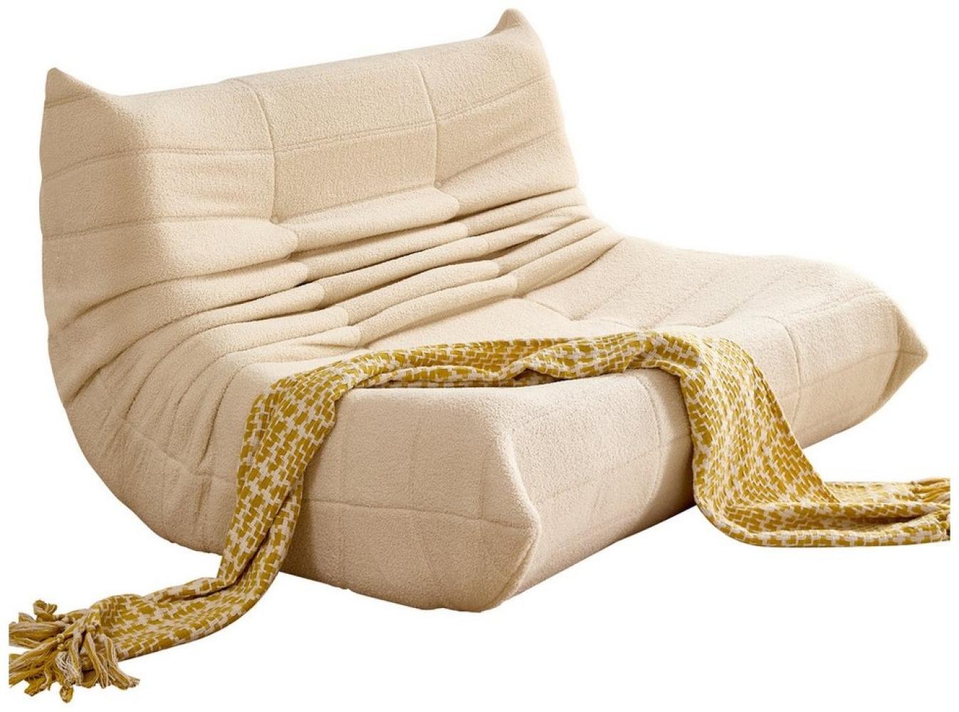 REDOM Sitzsack 2-Sitzer Lazy-Sofa (Teddy-Samt Sofa für maximalen Komfort - Hochwertiger Stoff, 1 St), Ergonomische Unterstützung - Ideal für Wohnzimmer Bild 1