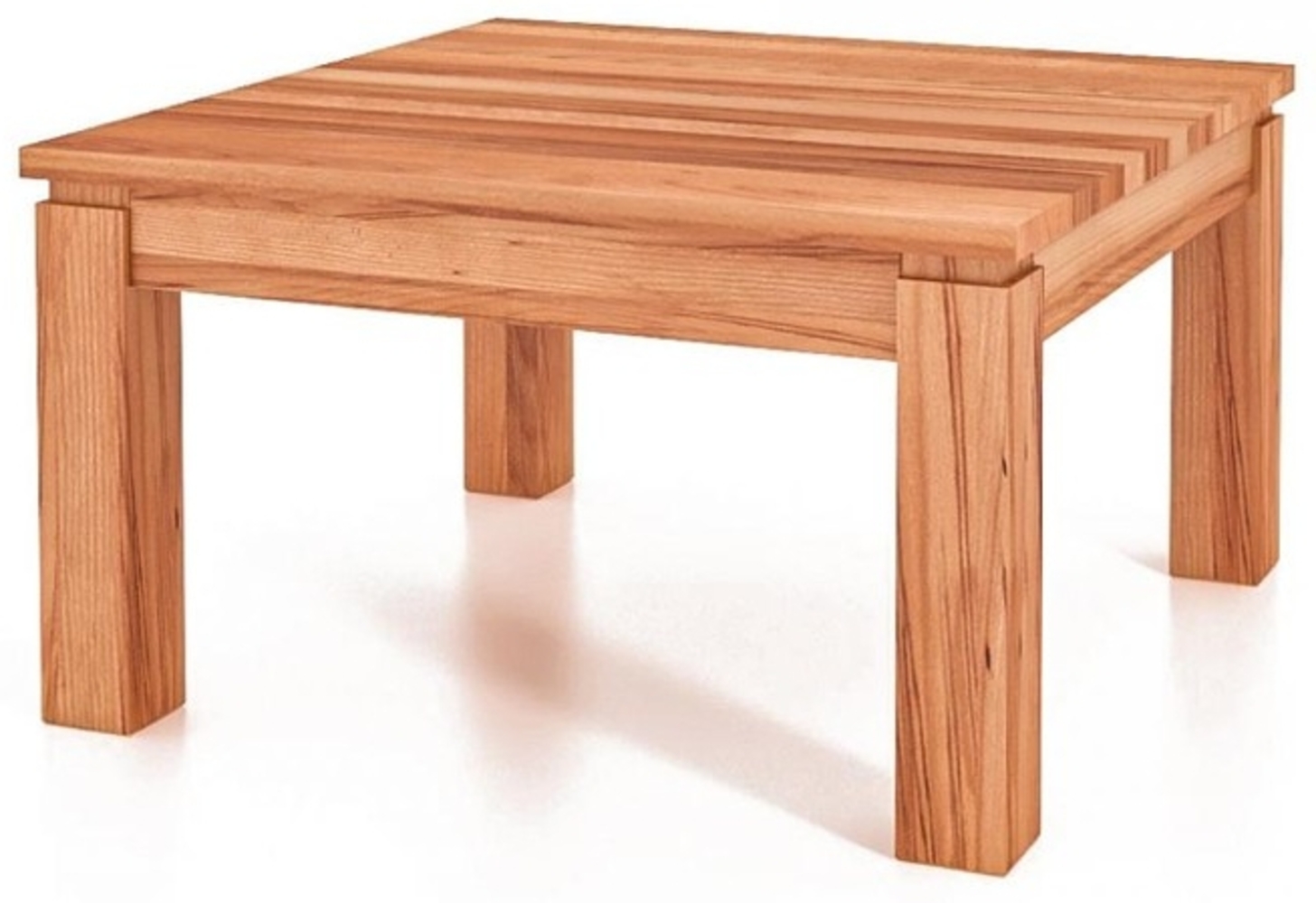 Couchtisch Tinci aus Kernbuche massiv 60x110x40 cm mit Holzbeinen Bild 1