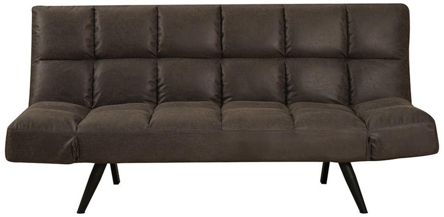 Bronx71 Schlafsofa 1,5-Sitzer Timo Eco-Leder anthrazit Bild 1