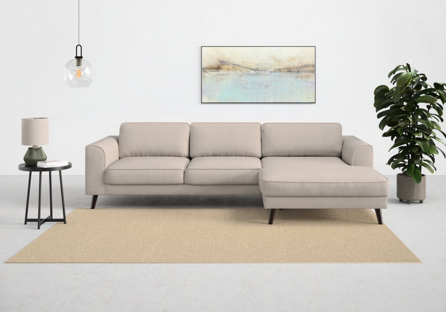 TRENDMANUFAKTUR Ecksofa Lumber Jack, elegantes Designsofa, L-Form, wahlweise mit Bettfunktion u. Bettkasten Bild 1