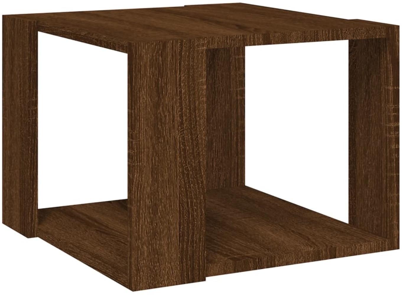 vidaXL Couchtisch Braun Eichen-Optik 40x40x30 cm Holzwerkstoff 815170 Bild 1