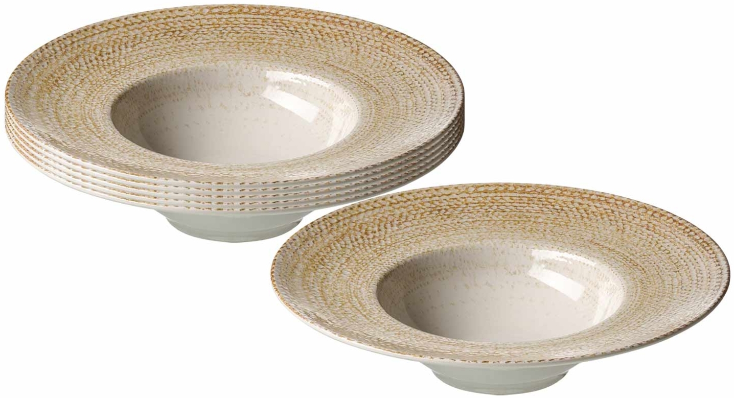 Ritzenhoff & Breker Rimini Gourmetteller ø 28 cm Sand 6er Set Bild 1