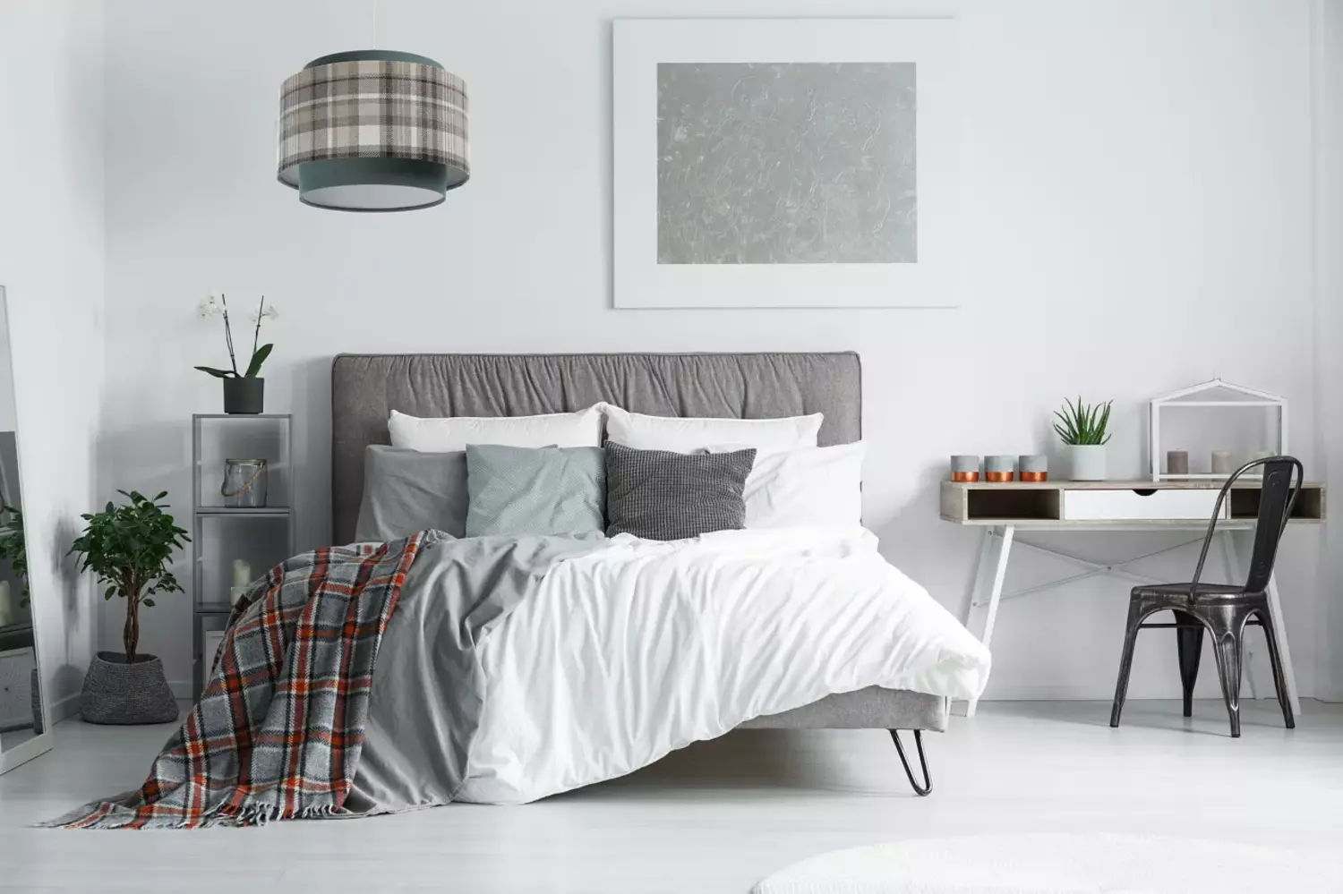 BPS Koncept DUM-021 Hängeleuchte DOBLO PVC-Kunststoff, gepolstert grau 1xE27 60W H:109cm Ø40cm dimmbar Bild 1