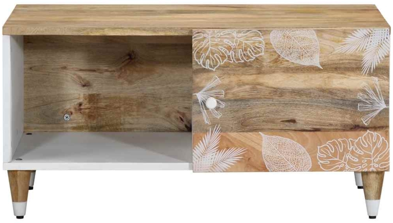 vidaXL Couchtisch 80x50x40 cm Massivholz Mango 4018668 Bild 1