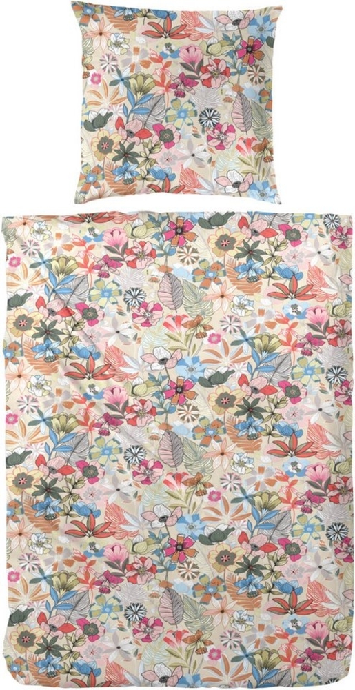 Primera Bettwäsche Primera Perkal-Bettwäsche Ernesta, Perkal, 2 teilig, mit einem verspielten Blumendesign Bild 1