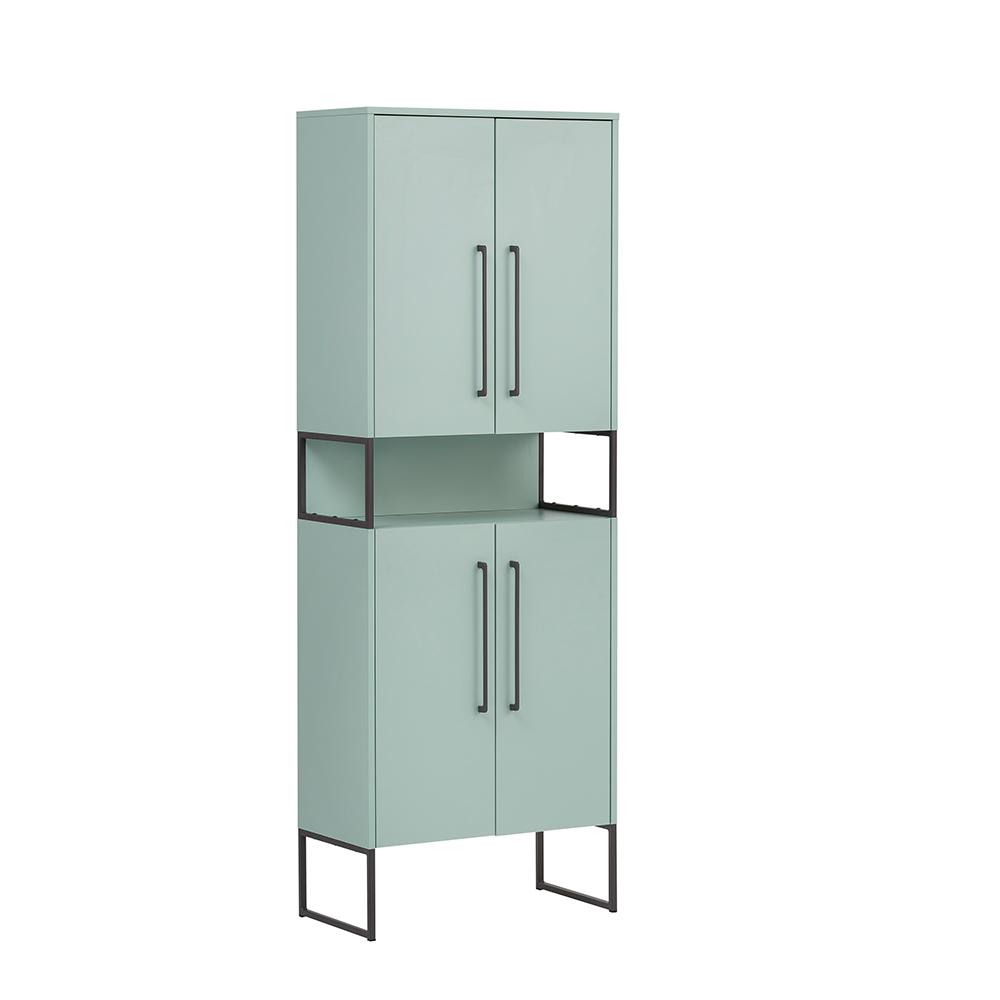 SCHILDMEYER Hochschrank Badschrank Highboard Limone mint 65,2 x 183,4 x 33,1 cm Bild 1