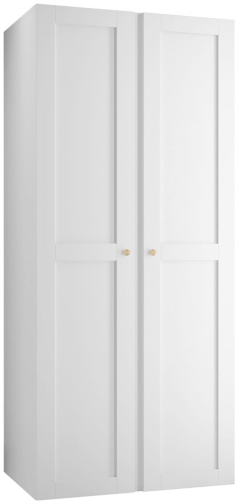 Kleiderschrank Rotuni 2D (Farbe: Weiß) Bild 1