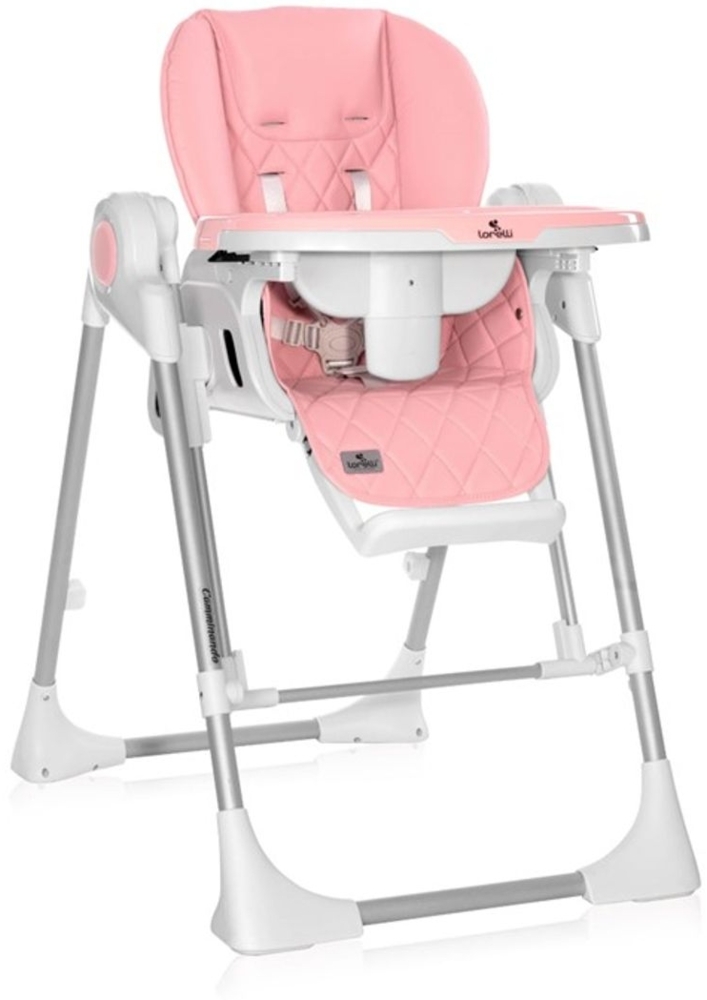 Lorelli Kinderhochstuhl 2 in 1 Camminando Babywippe verstellbar Schwingfunktion rosa Bild 1