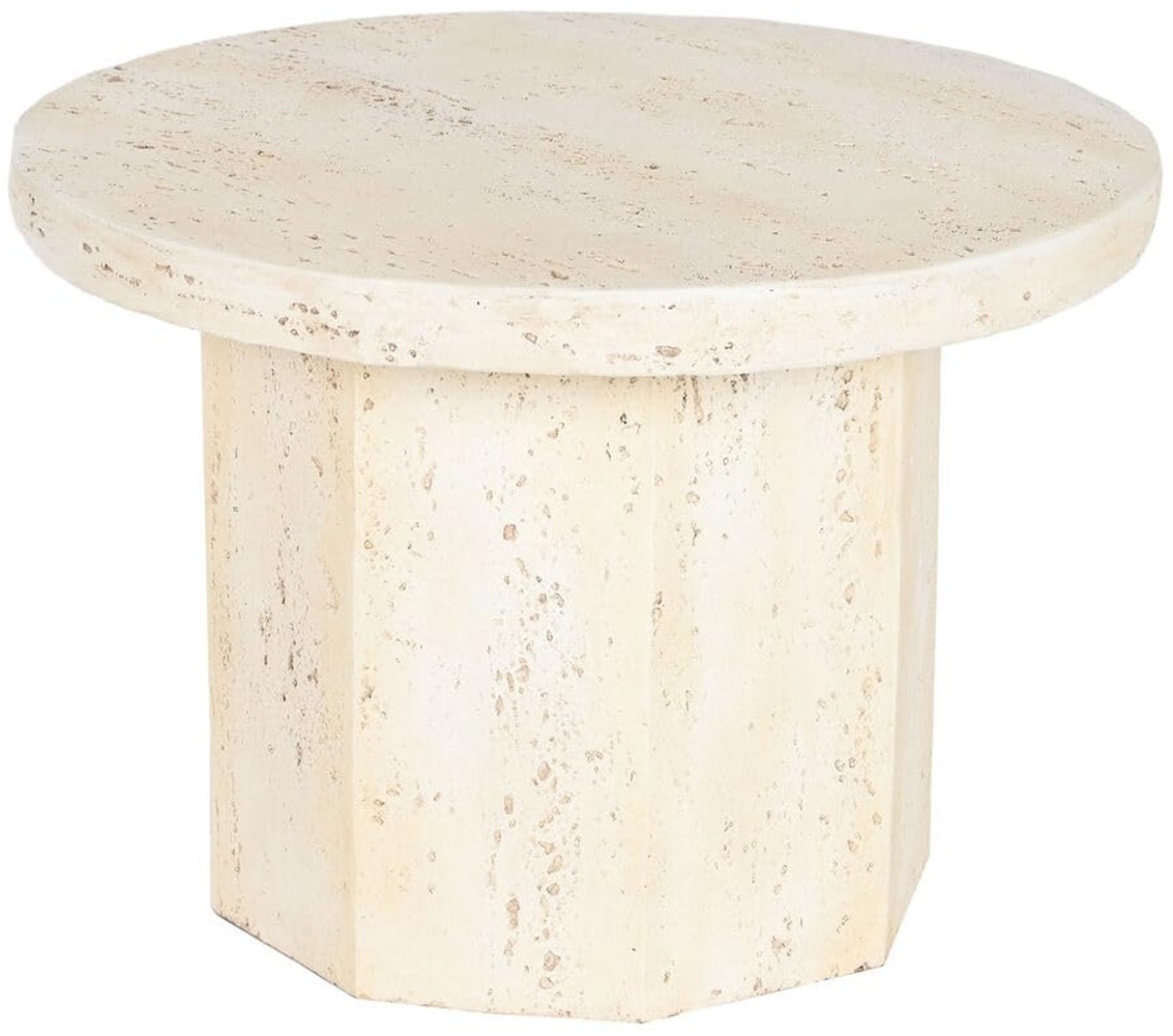 Home ESPRIT Beistelltisch, Beige, Magnesium, 60 x 60 x 41,9 cm Bild 1