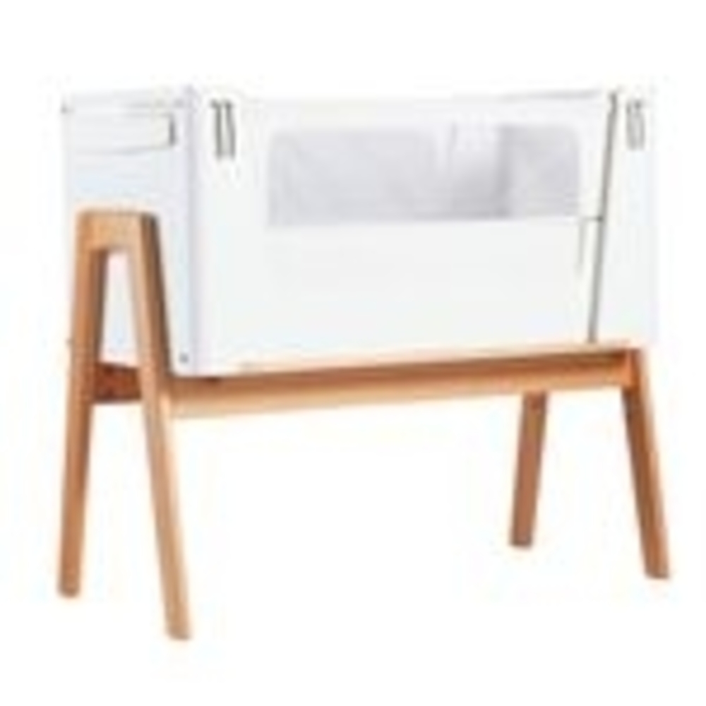 Gaia Baby Hera Beistellbett Scandi White/Natural Bild 1