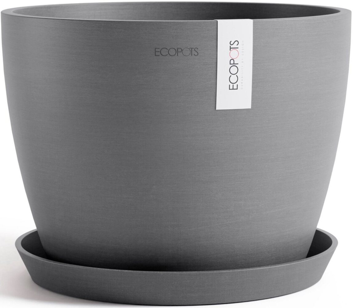 ECOPOTS Blumentopf Stockholm 31 Grau, für innen und außen: frostsicher, bruchsicher und lichtbeständig Bild 1