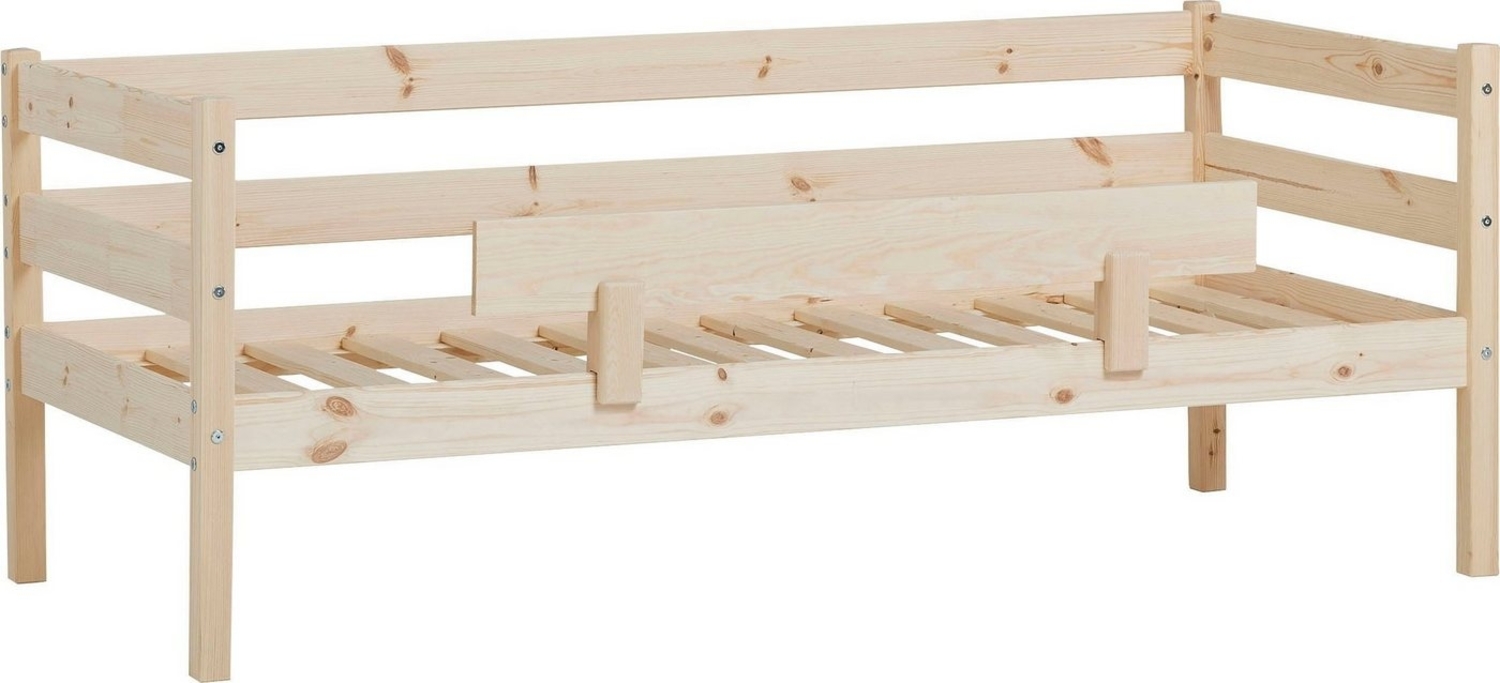 Hoppekids Einzelbett ECO Comfort Kinderbett, Kiefer Massivholz, Jugendbett inkl. Rollrost, 70x160 cm, wahlweise in verschieden Farben/ Matratze/ Absturzsicherung Bild 1