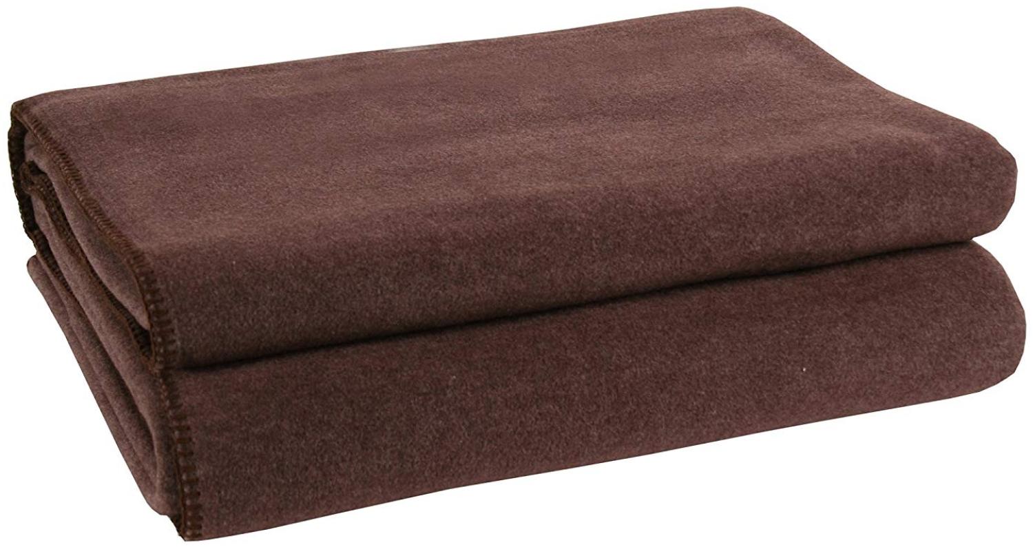 Zoeppritz Soft-Fleece dark brown 180x220 103291-880 Bild 1