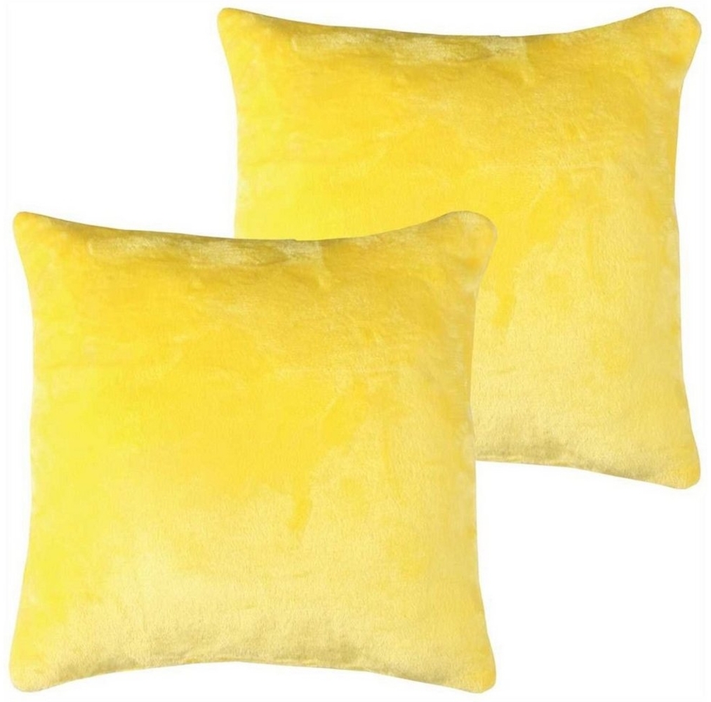 Bestlivings Kissenbezüge Celina, (2 Stück), Flauschbezug / Kissenbezug (40x40 cm) mit Reißverschluss Bild 1