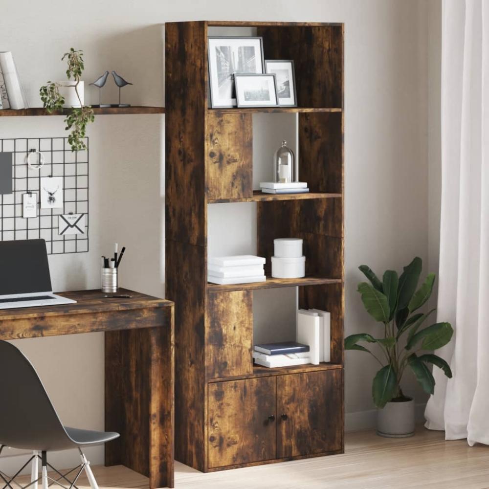 vidaXL Bücherregal Räuchereiche 70x36x189 cm Holzwerkstoff 3295321 Bild 1