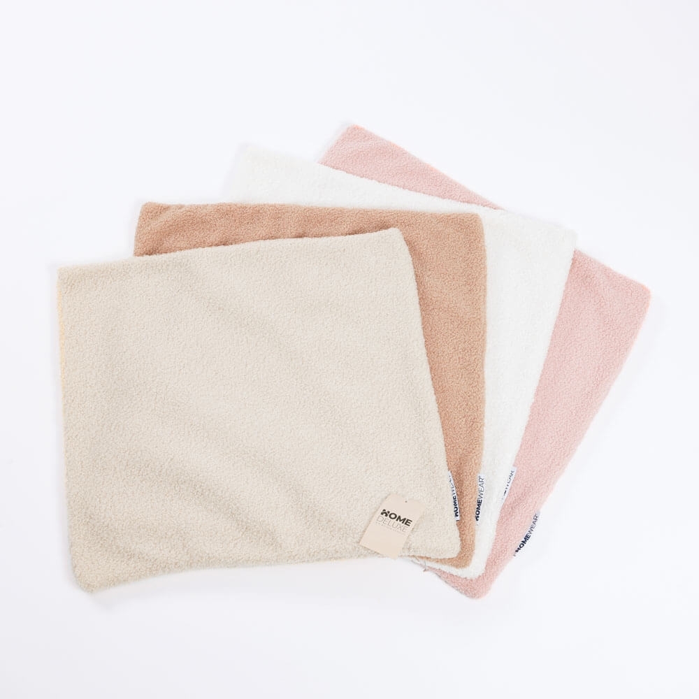 HOME DELUXE Bouclé Kissenbezug PELO - Creme Bild 1