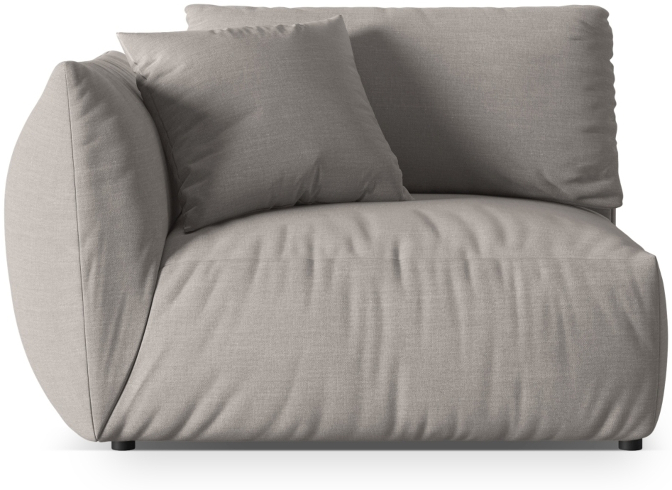 Micadoni Modul Chris Mittelgroß 1-Sitzer Links Strukturierter Stoff Natur Bild 1