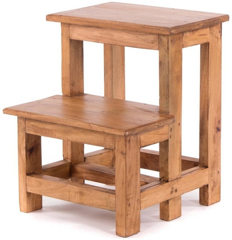 DESIGN DELIGHTS Hocker TRITTLEITER STEP, 46x37cm (HxB), Altholz, Tritthocker, Blumenleiter, Holz Bild 1