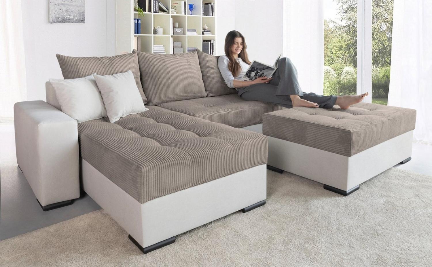 COLLECTION AB Ecksofa Josy L-Form, mit Bettfunktion und Bettkasten, Federkern Bild 1