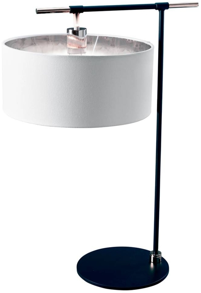 Elstead Balance Tischleuchte schwarz Lampenschirm weiss E27 Bild 1