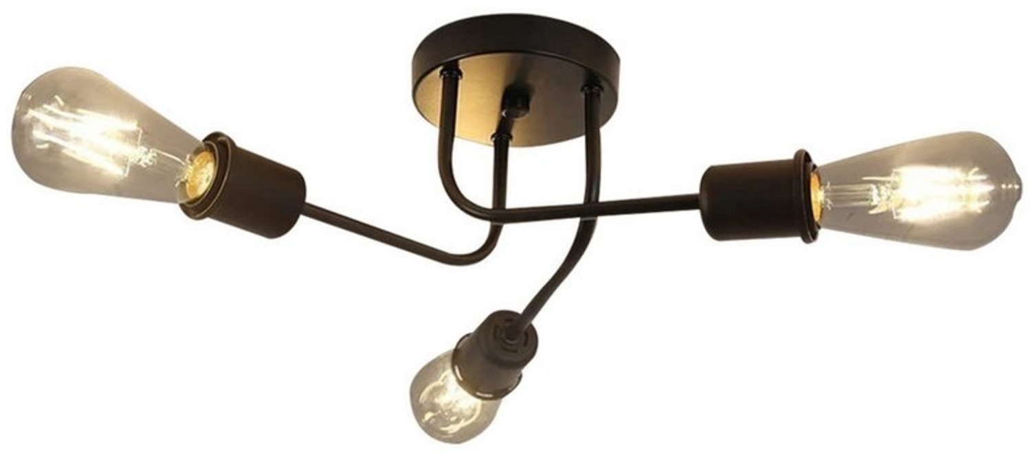 Nettlife Deckenleuchte Deckenleuchte Deckenlampe Vintage Wohnzimmer E27, LED wechselbar, für Wohnzimmer Schlafzimmer Esszimmer Bild 1