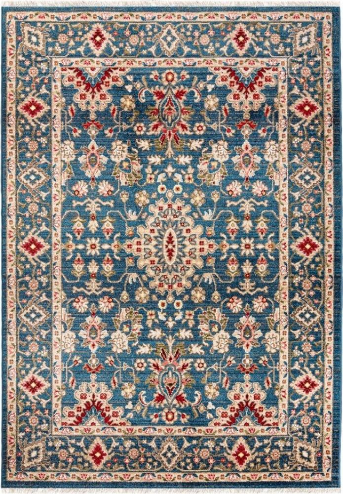 Mazovia Orientteppich Oriente Teppich - Traditioneller Teppich Orient Blau, 120 x 170 cm, Geeignet für Fußbodenheizung, Pflegeleicht, Wohnzimmerteppich Bild 1