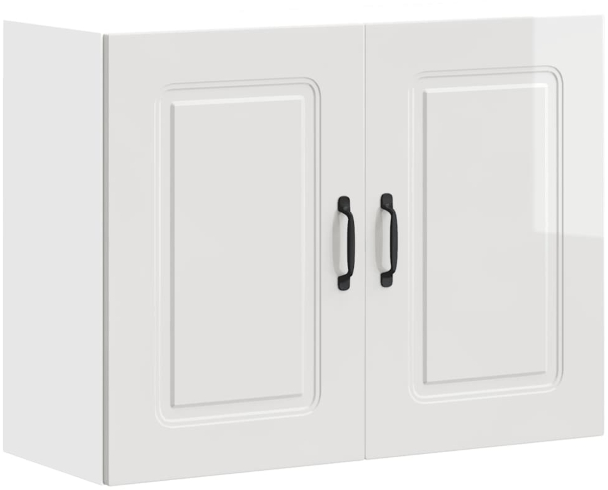 vidaXL Küchen-Hängeschrank Kalmar Hochglanz-Weiß Holzwerkstoff 853589 Bild 1