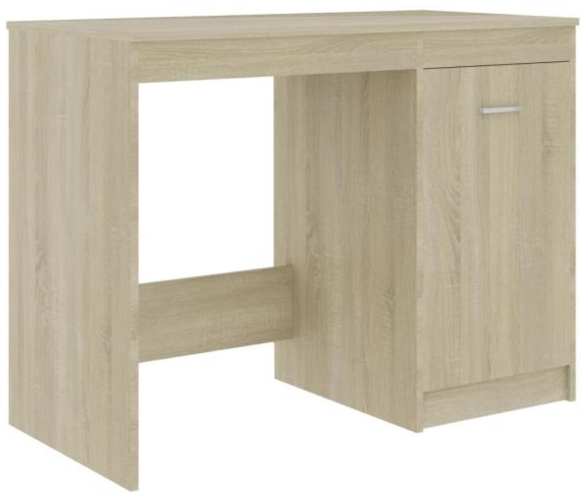 Schreibtisch, Spanplatte Sonoma-Eiche, 100 × 50 × 76 cm Bild 1