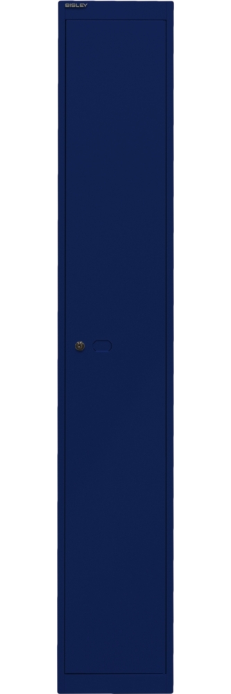 Bisley Garderobenschrank Office, 1 Abteil, 1 Fach, T 457 mm, Farbe oxfordblau Bild 1