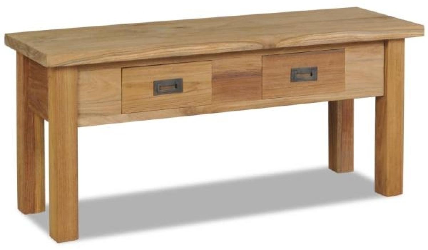 vidaXL Flurbank Teak Massiv 90 x 30 x 40 cm 244486 Bild 1