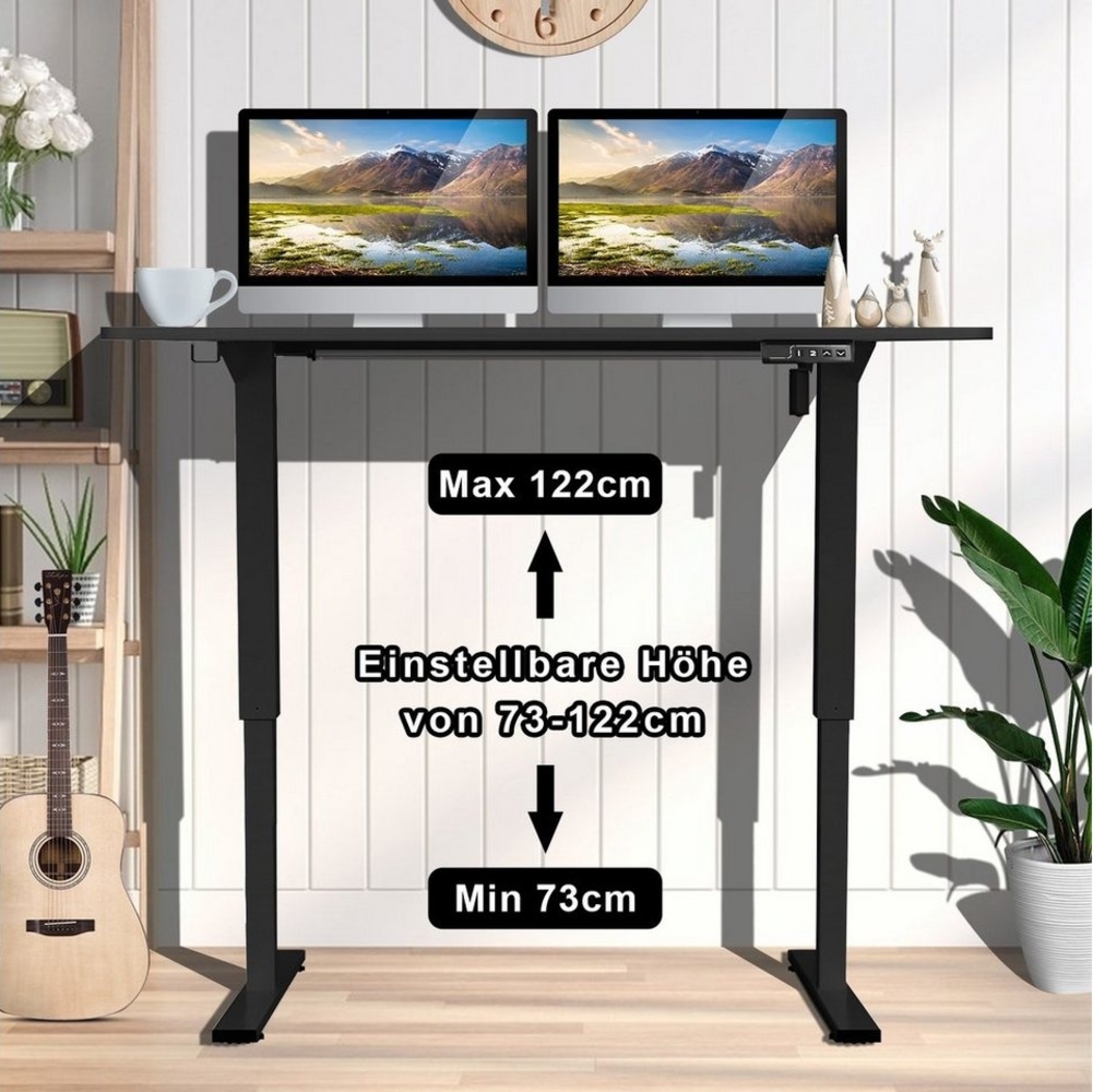 HOMALL Schreibtisch Basis Super Elektrisch Höhenverstellbarer Schreibtisch mit Tischplatte Bild 1