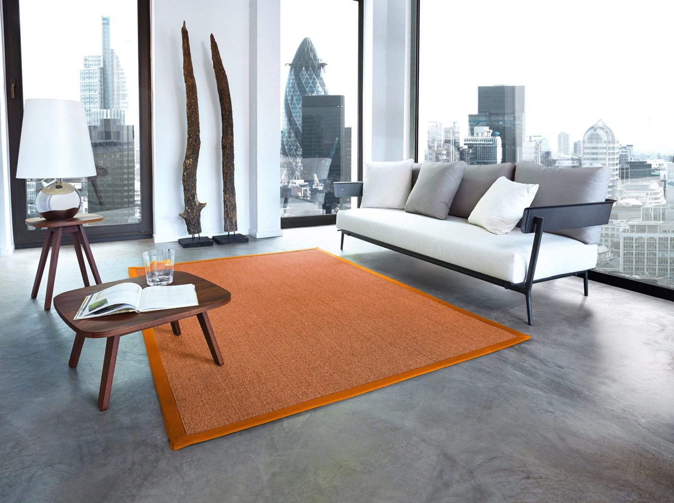 Sisal Premium Teppich ASTRA Manaus lachs/tabak 250x300cm Bild 1