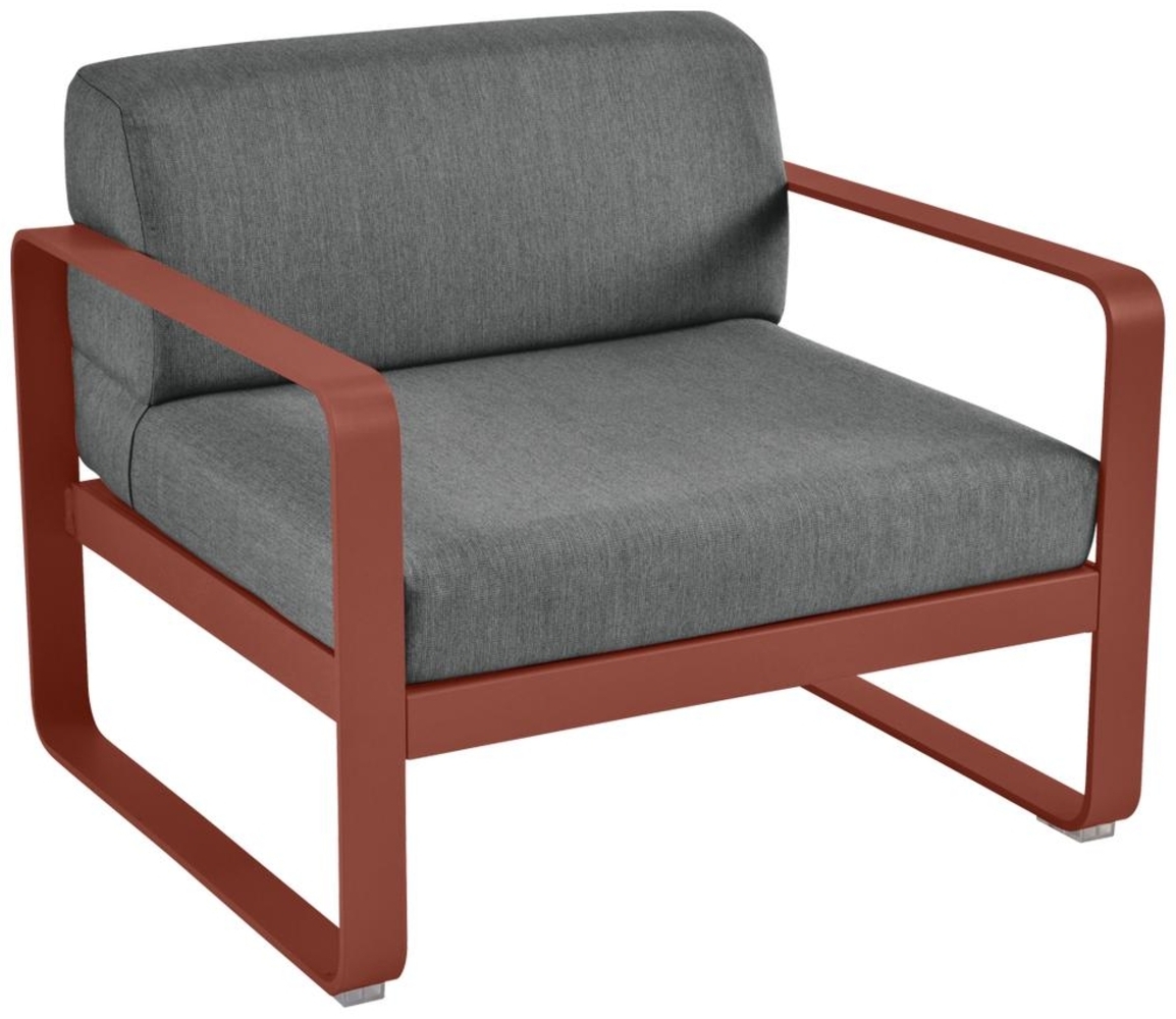 Bellevie Lounge-Sessel Outdoor 20 Ockerrot A3 Graphitgrau Bild 1