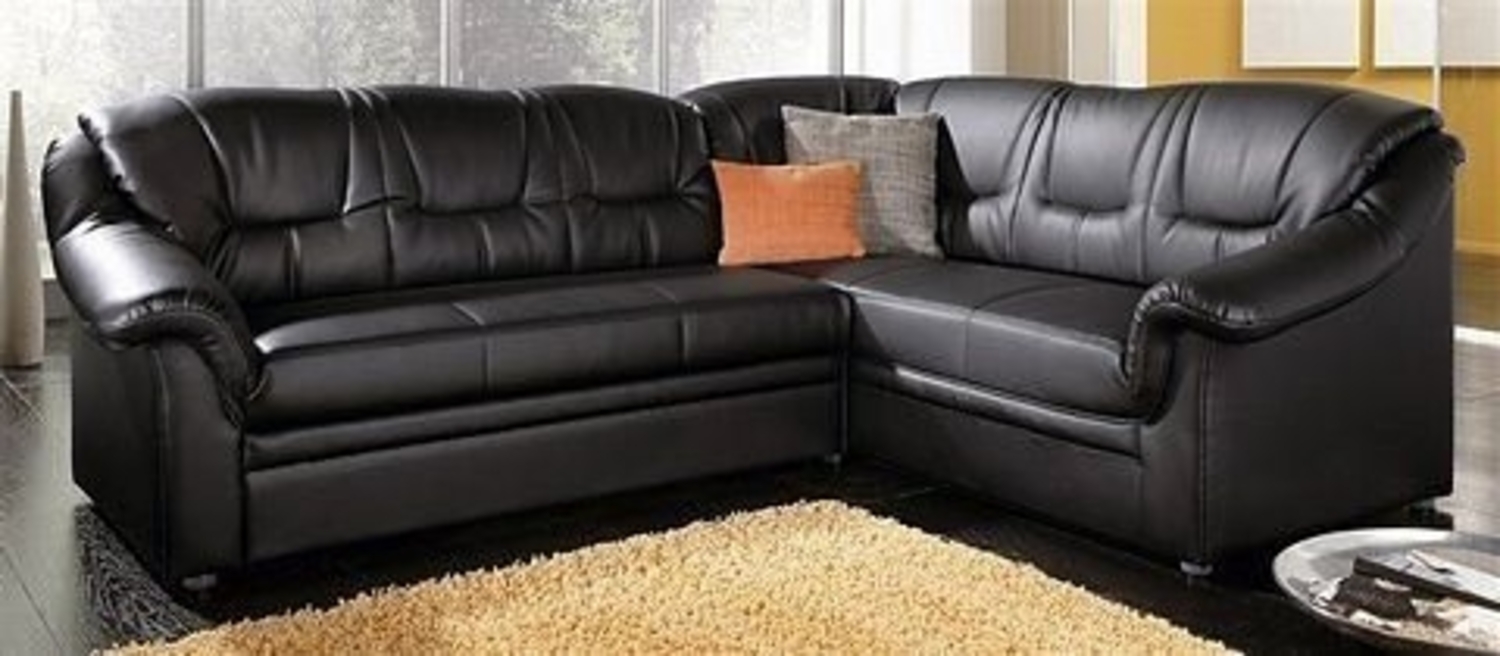 DOMO collection Ecksofa Montana, zeitlose Rückensteppung, bequeme Armlehnen, L-Form, wahlweise mit Bettfunktion Bild 1