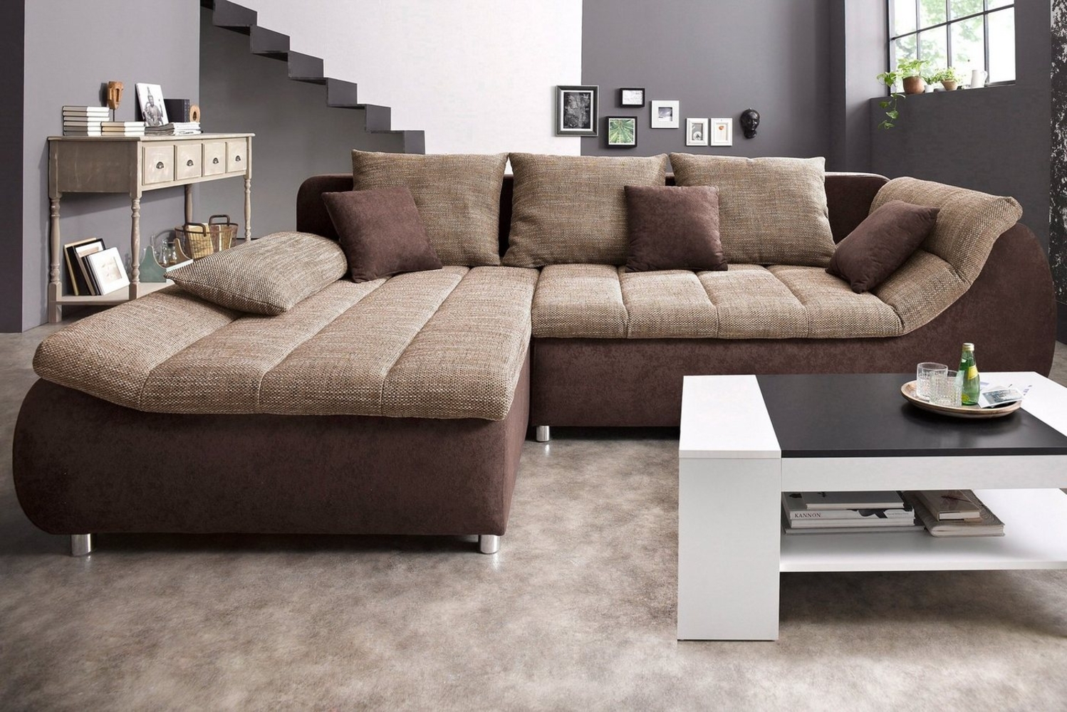 INOSIGN Ecksofa Imola L-Form, wahlweise mit Bettfunktion Bild 1