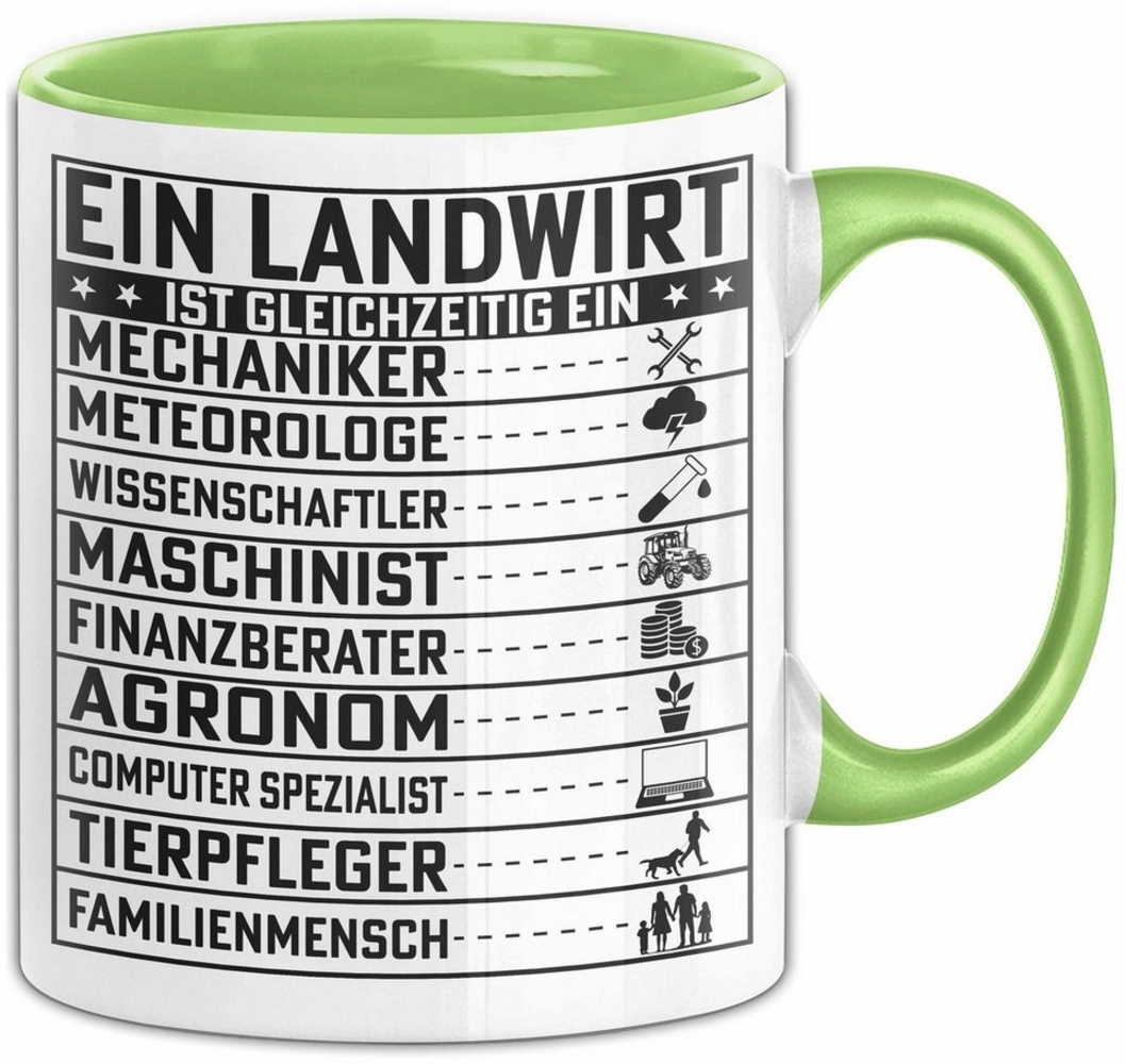 Trendation Tasse Landwirt Geschenk Tasse Lustiger Spruch Geschenkidee Ein Landwirt Ist Bild 1