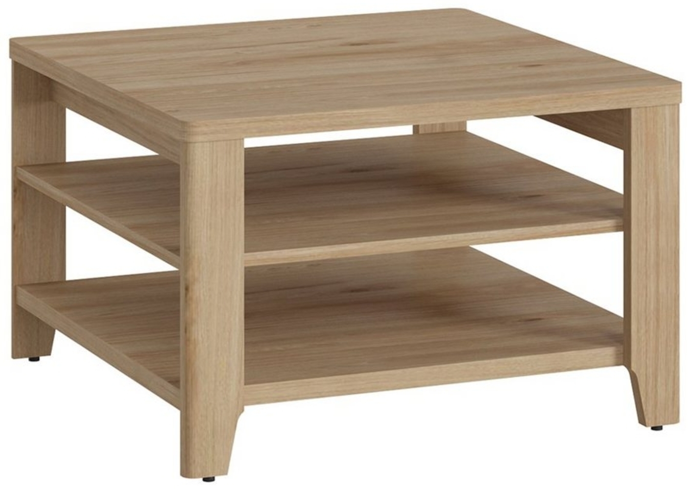 Couchtisch quadratisch CREMONA-129 in Eiche Nb, B/H/T: ca. 68/43,5/68 cm Bild 1