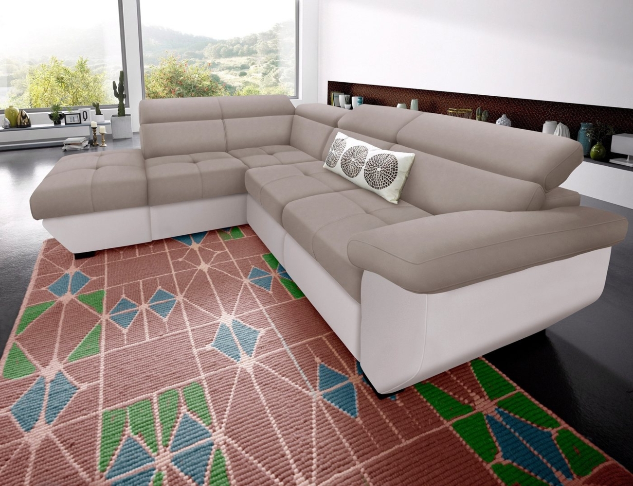 COTTA Ecksofa Speedway L-Form, mit Kopfteilverstellung, wahlweise mit Bettfunktion & Bettkasten Bild 1