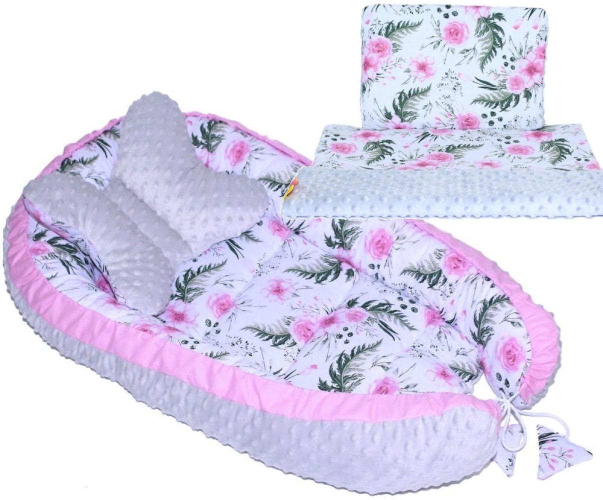 Primawela Bettnestchen Baby MINKY Nestchen Kokon Kuschelnest Kissen Decke Schmetterlingkissen Bild 1