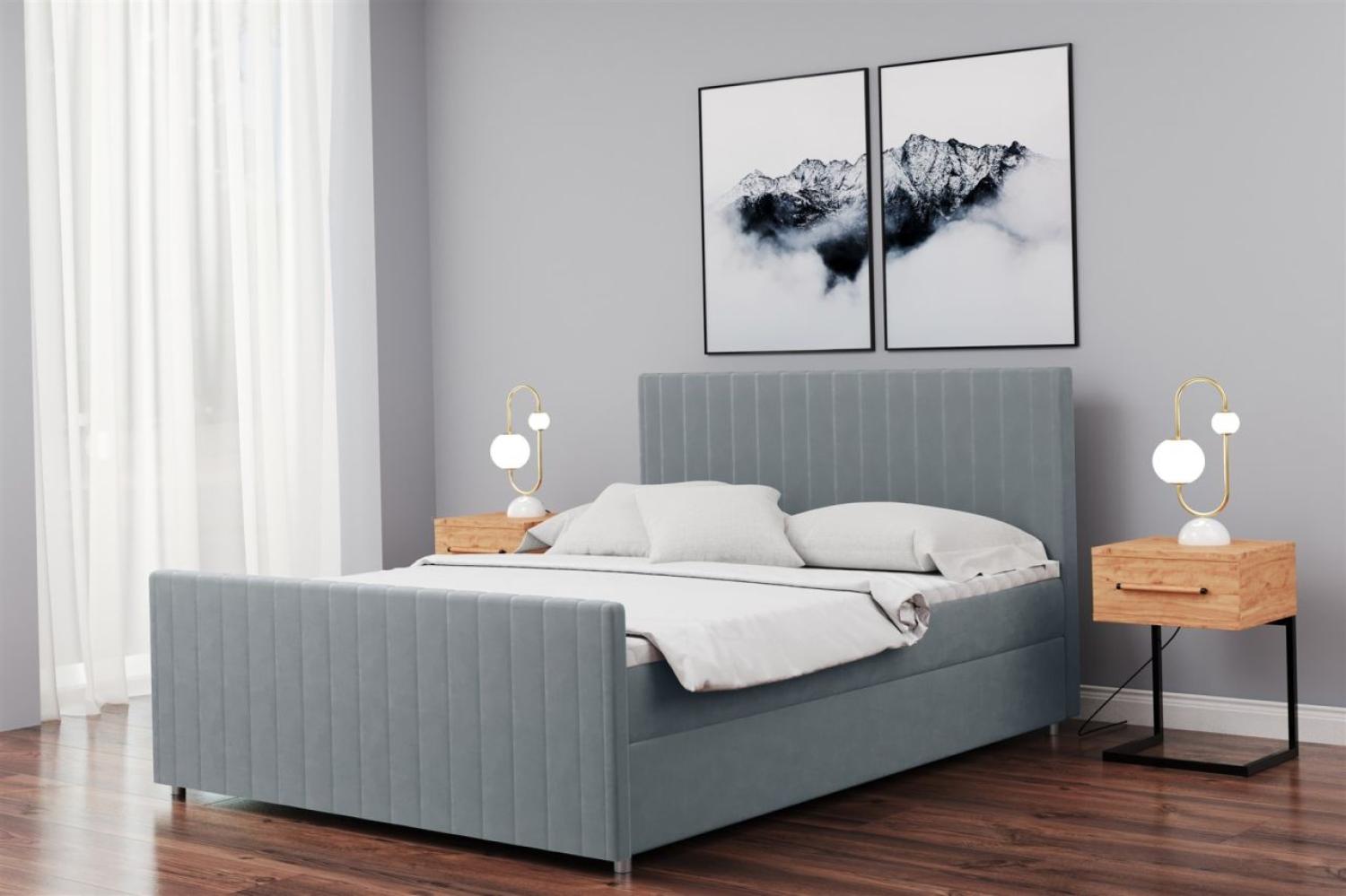 Boxspringbett Schlafzimmerbett ROSALIE 120x200cm Bild 1