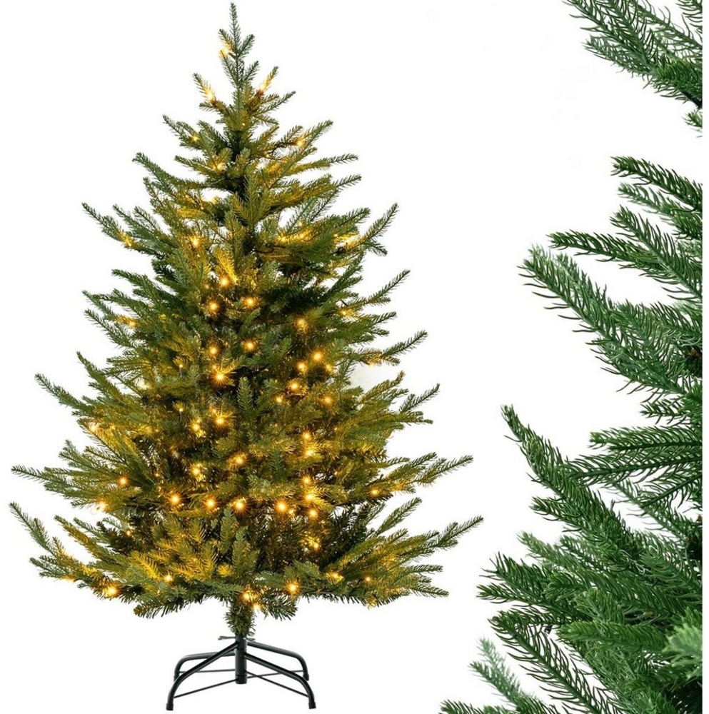 COSTWAY Künstlicher Weihnachtsbaum, mit Beleuchtung 8 Lichtmodi, aufklappbar Bild 1